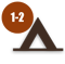 Camping for 1-2 persons